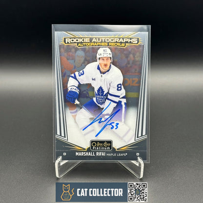 2024-25 O-Pee-Chee Platinum MARSHALL RIFAI #R-MR Rookie Autograph RC