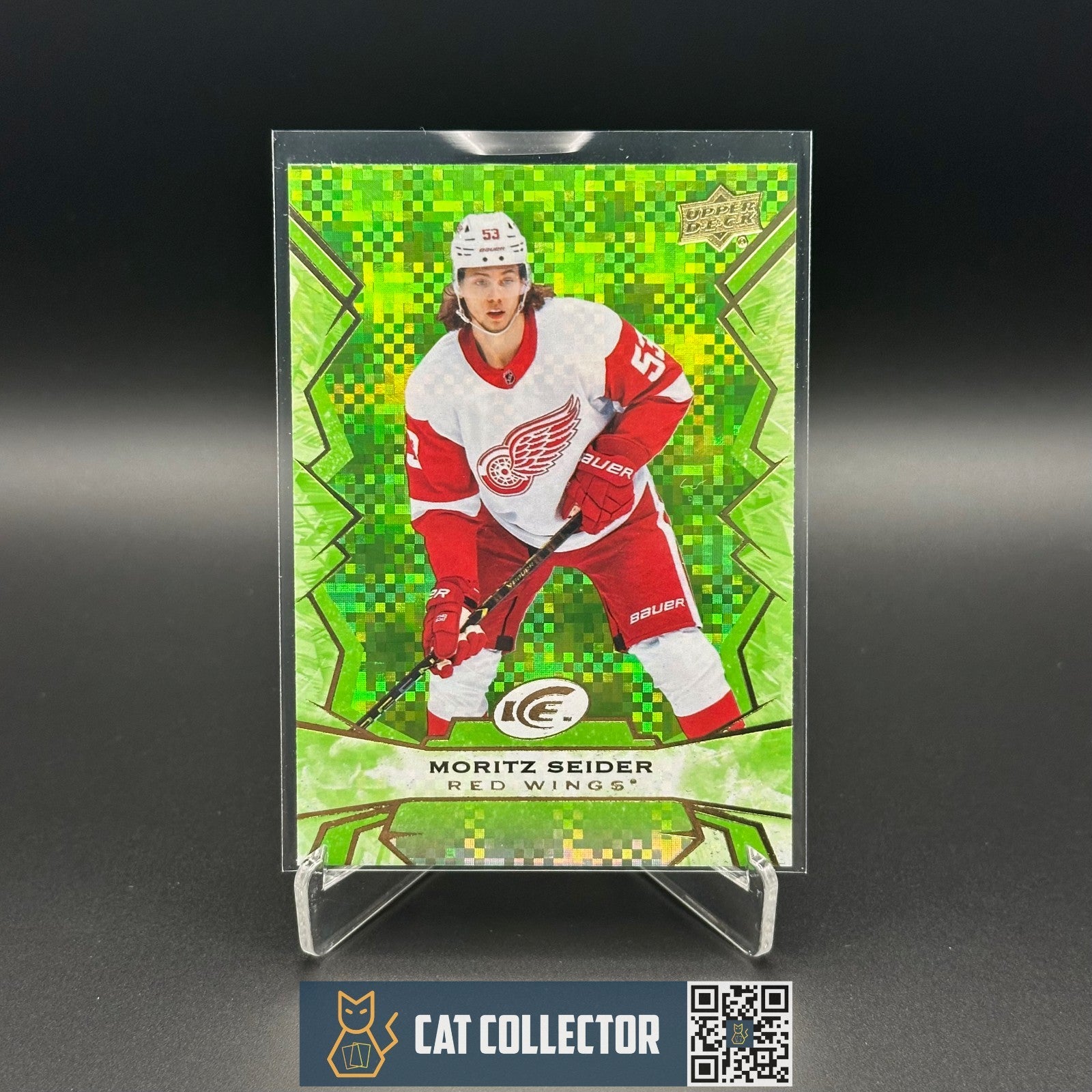 2022-23 UD Ice MORITZ SEIDER #56 Green - Detroit Red Wings