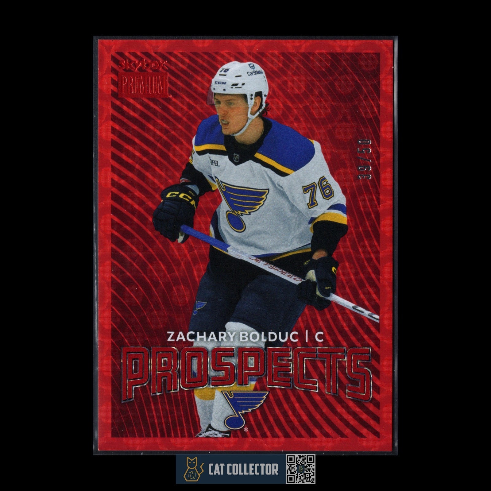 2024-25 SkyBox Metal Universe ZACHARY BOLDUC #PP-41 Prospects Star Rubies RC /50