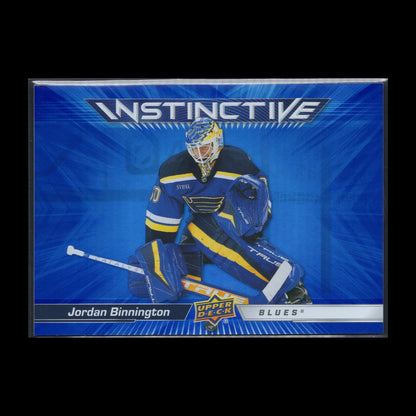 2023-24 UD Series 2 JORDAN BINNINGTON #IN-15 Instinctive - St. Louis Blues