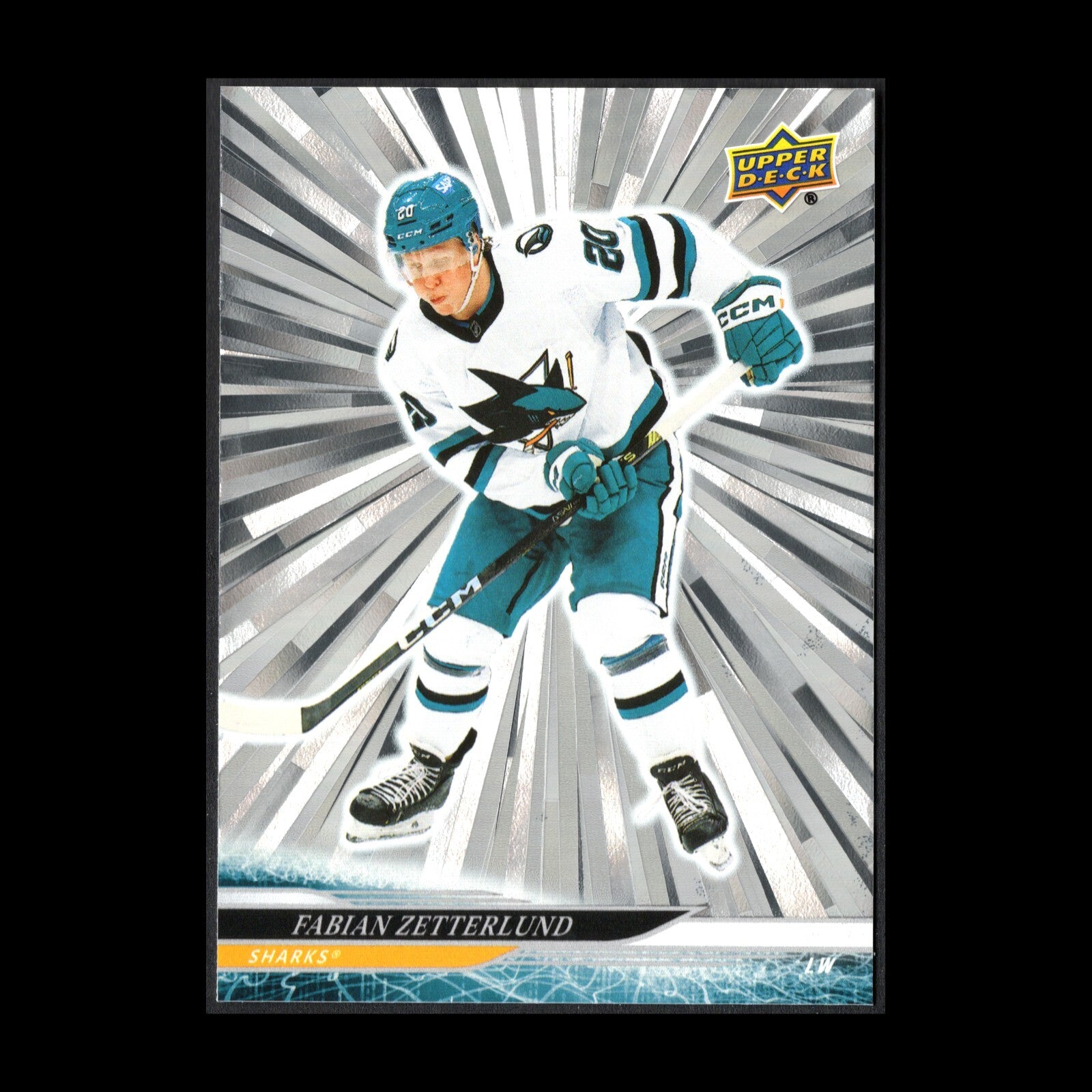 2024-25 Upper Deck Series 1 FABIAN ZETTERLUND #148 Outburst - San Jose Sharks