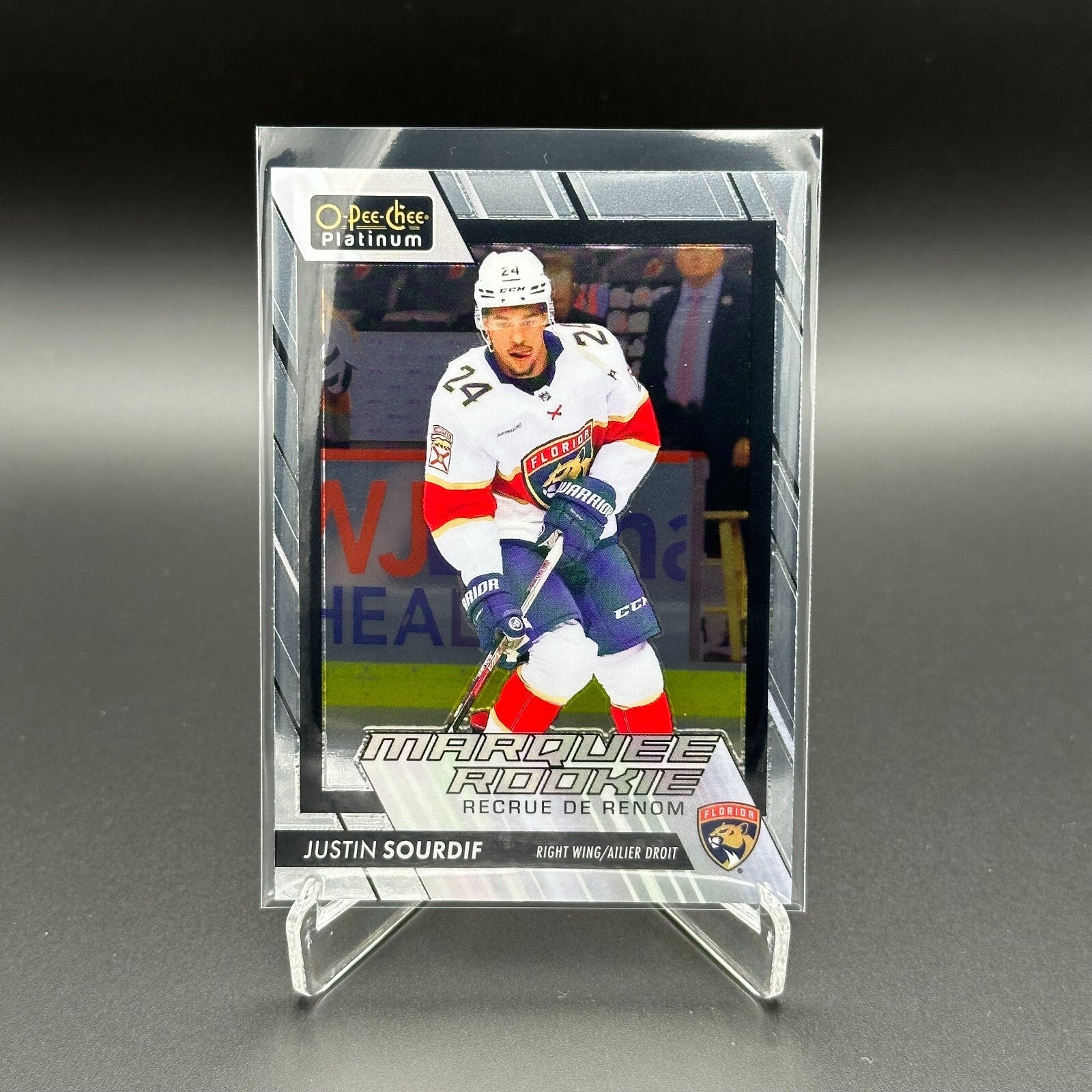 2023-24 OPC Platinum JUSTIN SOURDIF #239 Marquee rookie RC - Florida Panthers