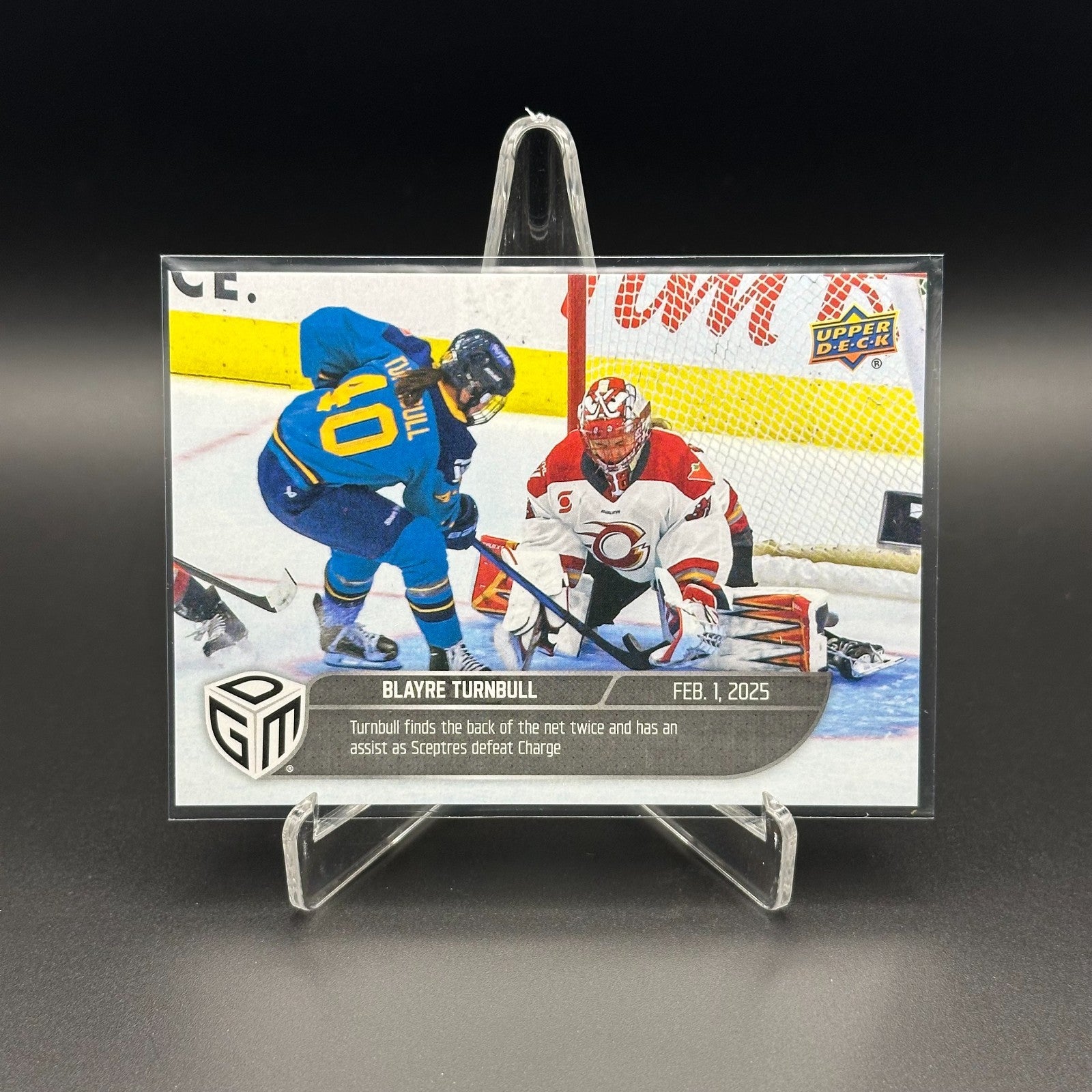 2024-25 UD PWHL Game Dated Moments BLAYRE TURNBULL #21 ONLINE EXCUSIVE!