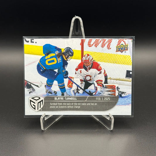 2024-25 UD PWHL Game Dated Moments BLAYRE TURNBULL #21 ONLINE EXCUSIVE!