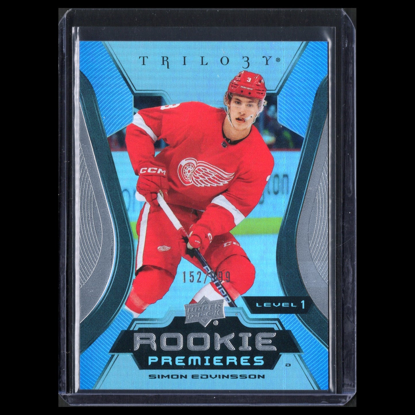2023-24 UD Trilogy SIMON EDVINSSON #150 Rookie premieres Level 1 /999