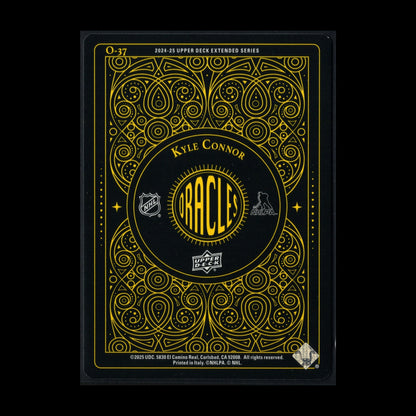 2024-25 UD Extended series KYLE CONNOR #O-37 Oracles Yellow - Winnipeg Jets