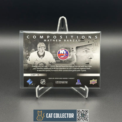 2025-26 UD Series 1 MATHEW BARZAL #CMP-14 Compositions - New York Islanders