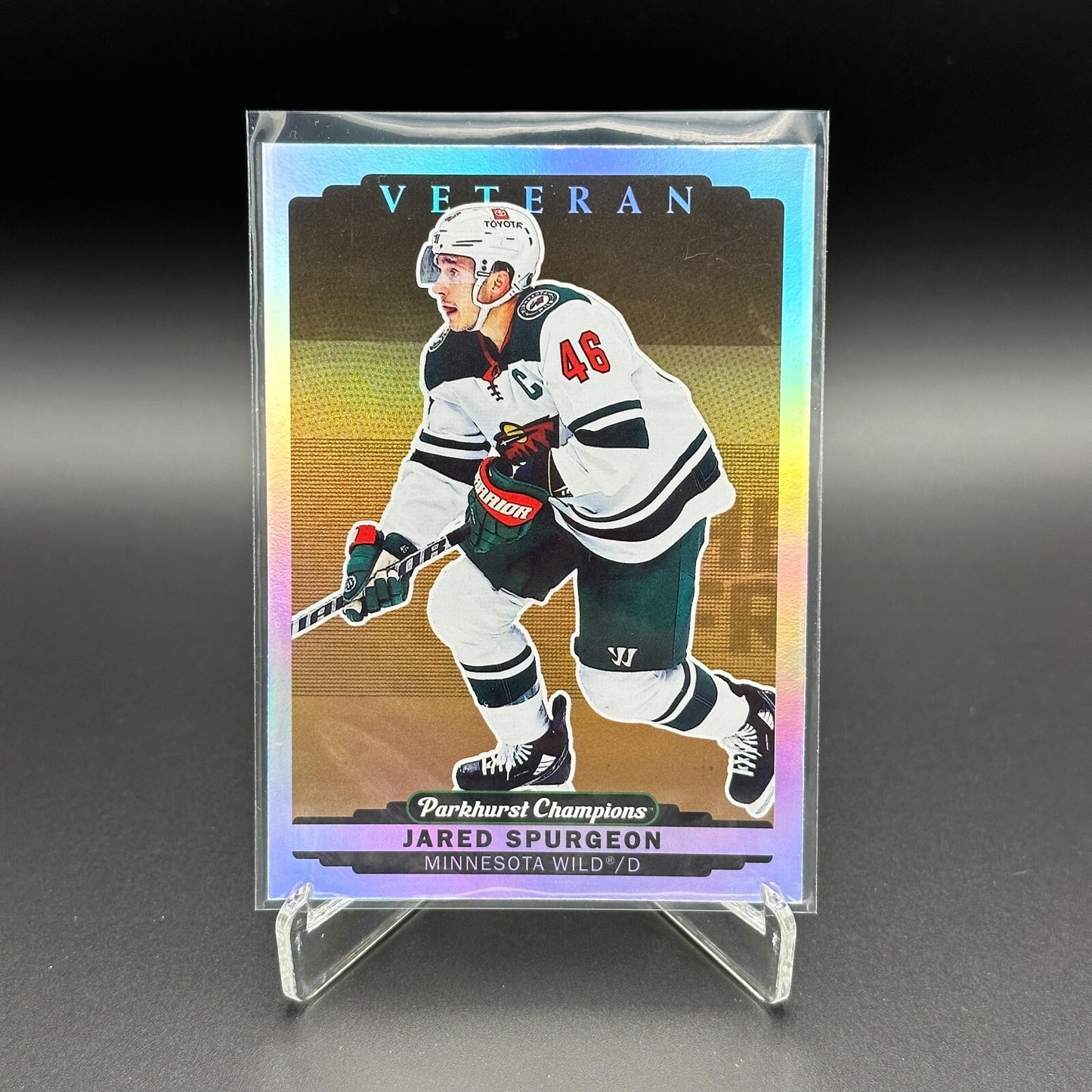 2022-23 UD Parkhurst Champions JARED SPURGEON #19 Gold Rainbow - Minnesota Wild