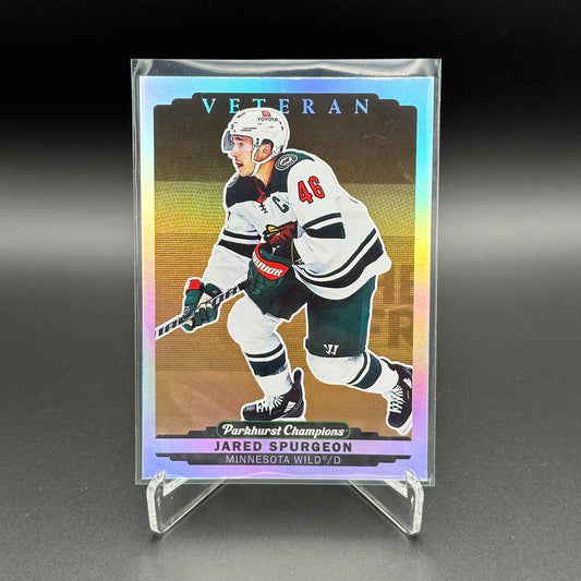 2022-23 UD Parkhurst Champions JARED SPURGEON #19 Gold Rainbow - Minnesota Wild