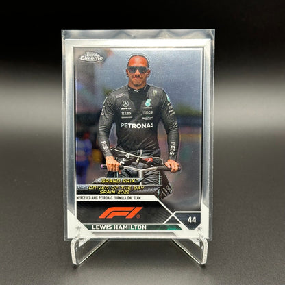 2023 Topps Chrome F1 Formula 1 LEWIS HAMILTON #171 Driver of the day Spain 2022