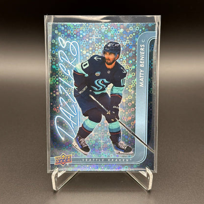2024-25 UD Series 1 MATTY BENIERS #DZ-46 Dazzlers Blue - Seattle Kraken