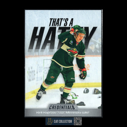 2024-25 UD Credentials KIRILL KAPRIZOV #TH-KK That's a Hatty - Minnesota Wild