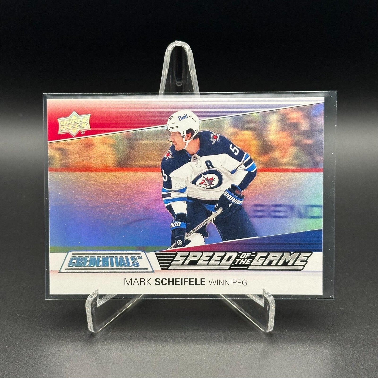 2021-22 UD Credentials MARK SCHEIFELE #SG14 Speed of the Game - Winnipeg Jets