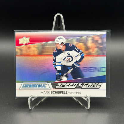 2021-22 UD Credentials MARK SCHEIFELE #SG14 Speed of the Game - Winnipeg Jets