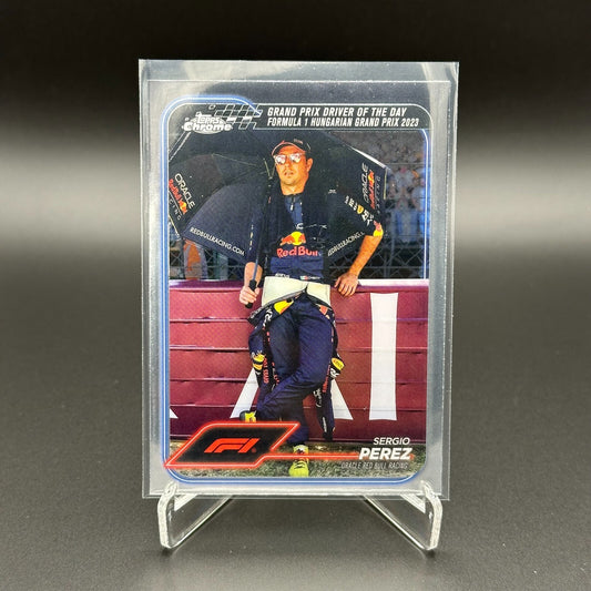 2024 Topps Chrome Formula 1 SERGIO PEREZ #169 Grand Prix Driver of the Day