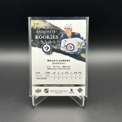 2024-25 UD Exquisite Collection BRAD LAMBERT #R-BL Rookies Gold RC /99