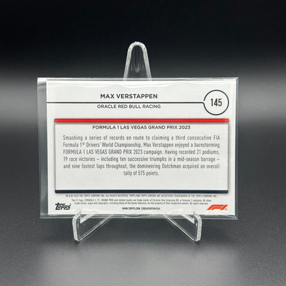 2024 Topps Chrome Formula 1 MAX VERSTAPPEN #145 Grand Prix Winner