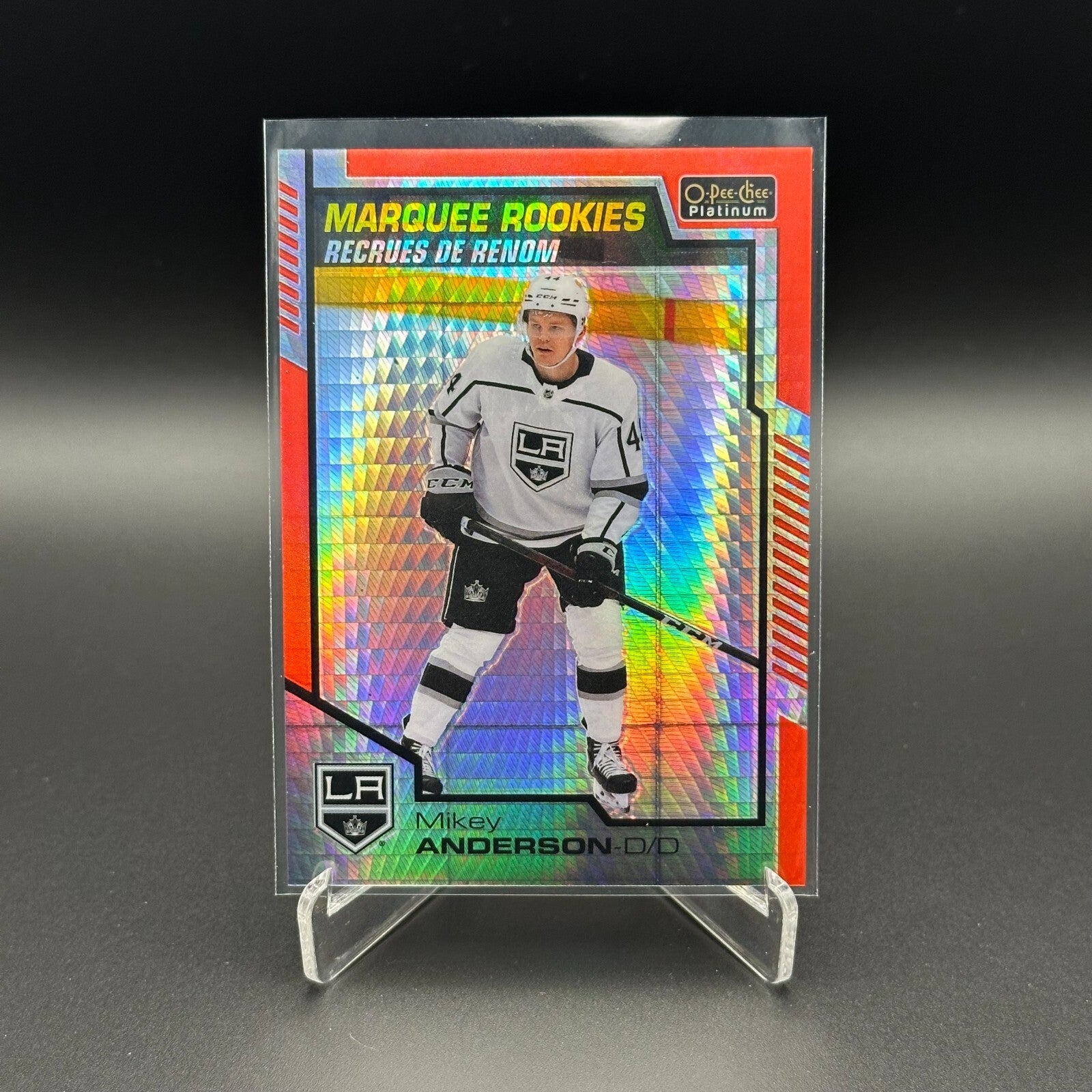 2020-21 O-Pee-Chee Platinum MIKEY ANDERSON #179 Red Prism RC /199 - LA Kings