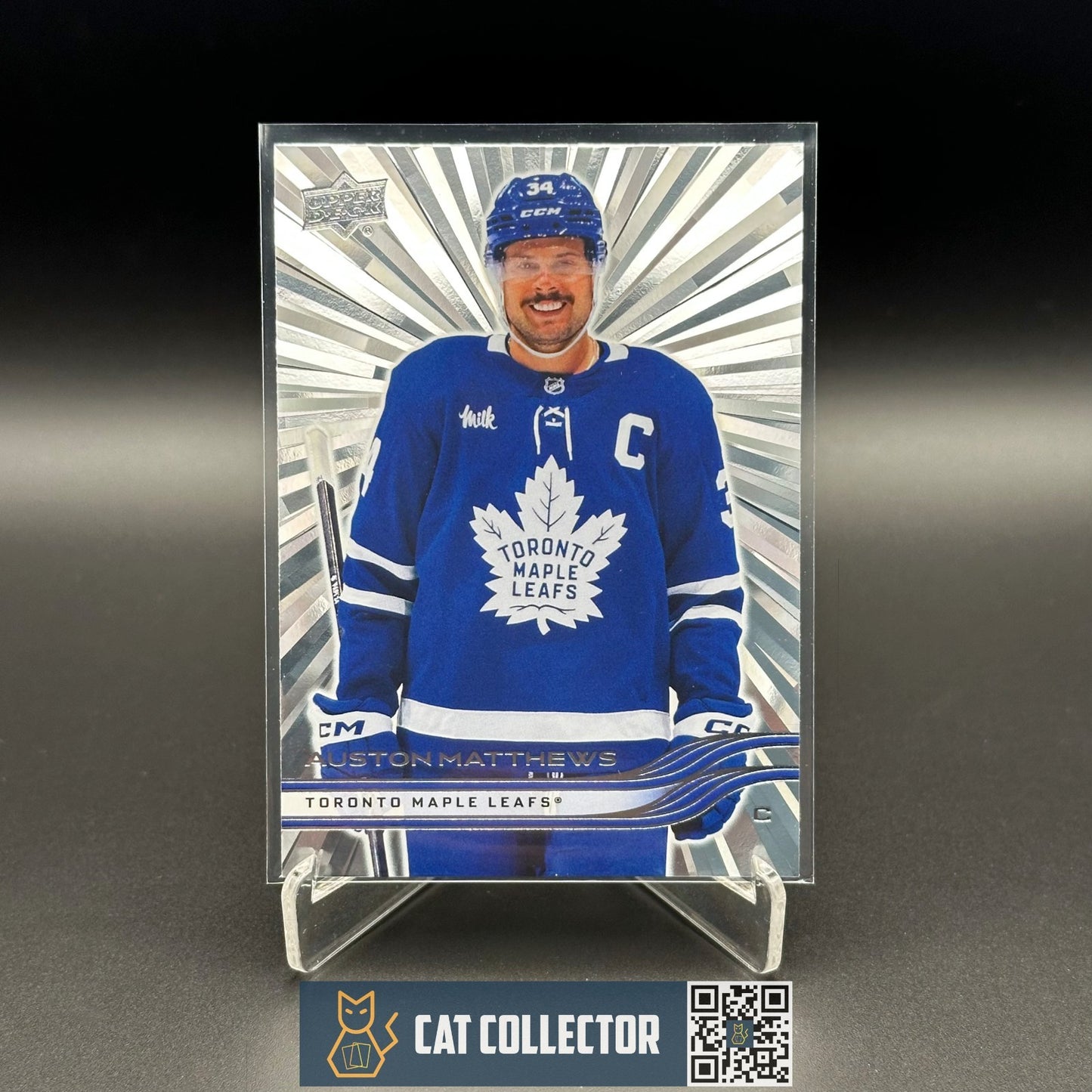 2025-26 UD Series 1 AUSTON MATTHEWS #161 Outburst - Toronto Maple Leafs