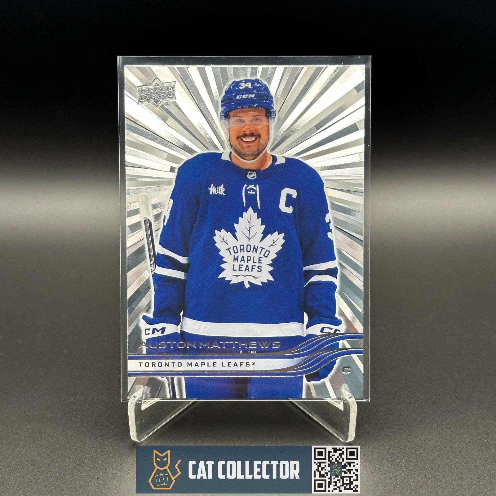 2025-26 UD Series 1 AUSTON MATTHEWS #161 Outburst - Toronto Maple Leafs