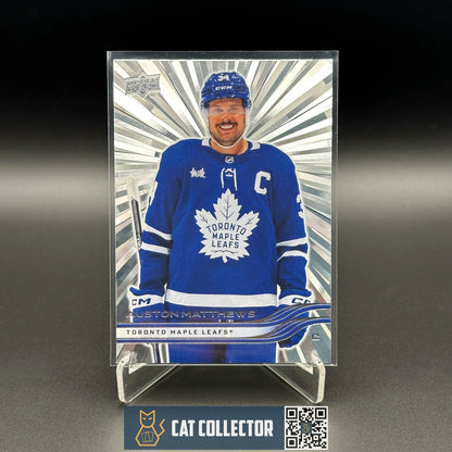 2025-26 UD Series 1 AUSTON MATTHEWS #161 Outburst - Toronto Maple Leafs