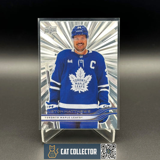 2025-26 UD Series 1 AUSTON MATTHEWS #161 Outburst - Toronto Maple Leafs