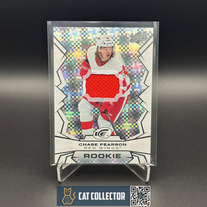 2022-23 UD Ice CHASE PEARSON #130 Jersey Rookie RC - Detroit Red Wings
