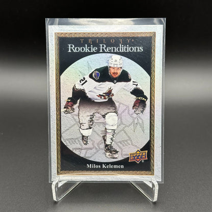 2023-24 UD Trilogy MILOS KELEMEN #RR-31 Rookie Renditions RC - Arizona Coyotes