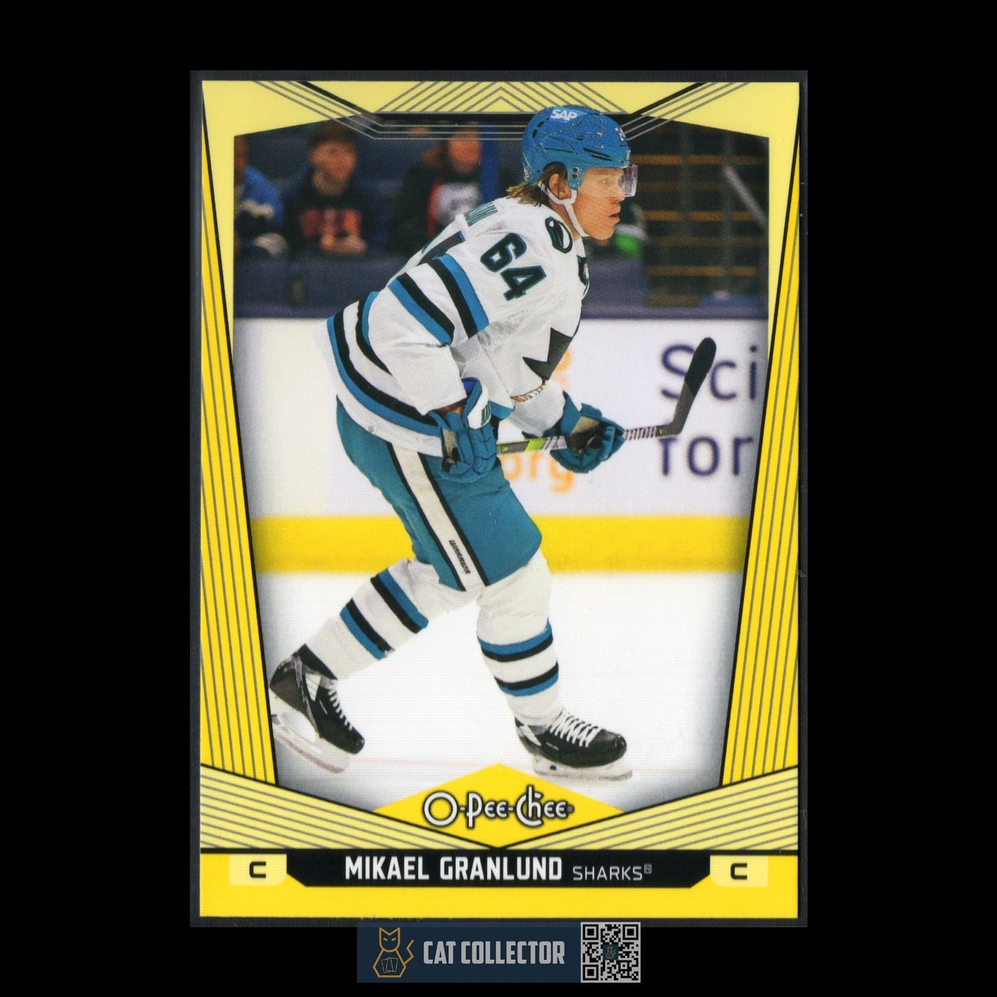 2024-25 O-Pee-Chee MICHAEL GRANLUND #67 Yellow border - San Jose Sharks