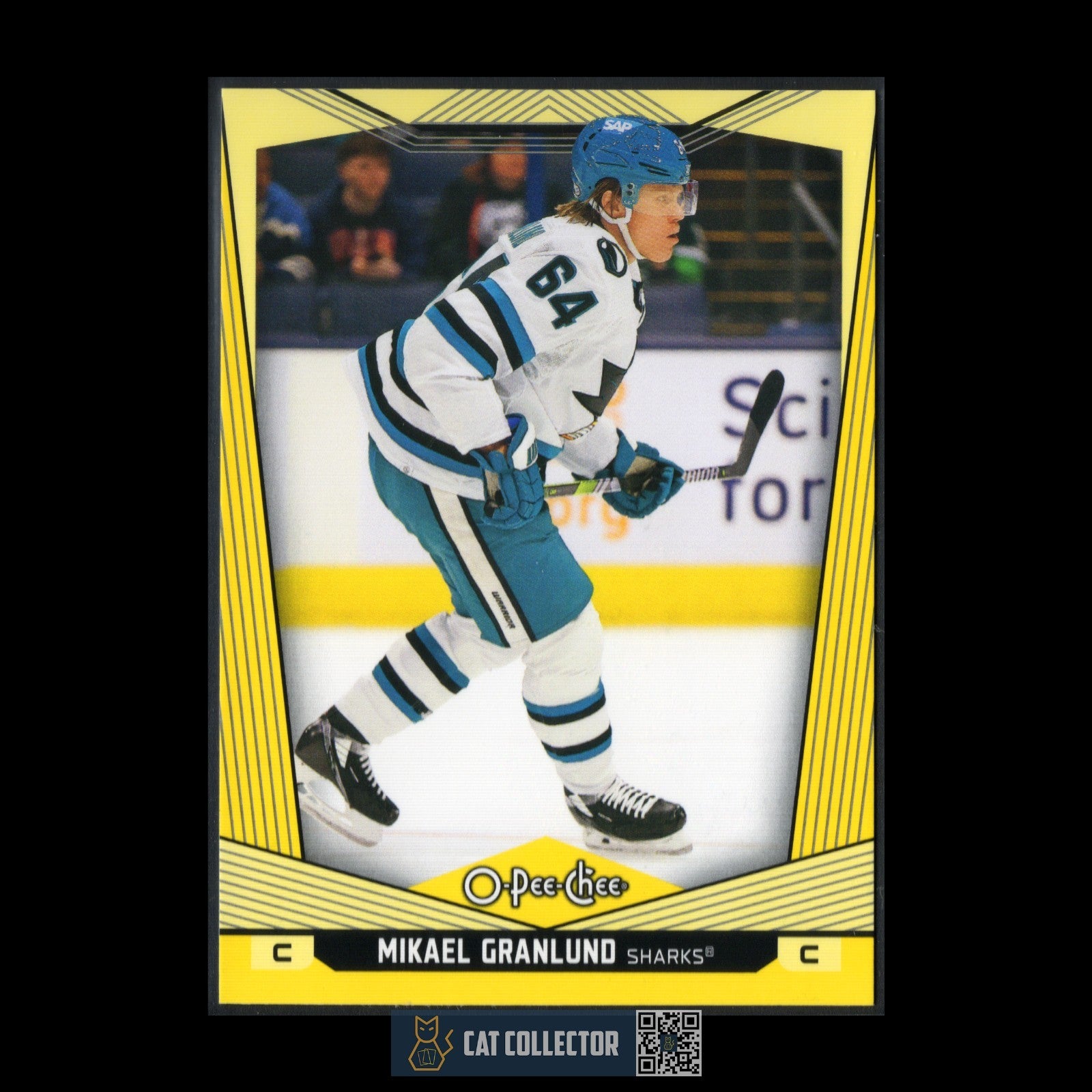 2024-25 O-Pee-Chee MICHAEL GRANLUND #67 Yellow border - San Jose Sharks