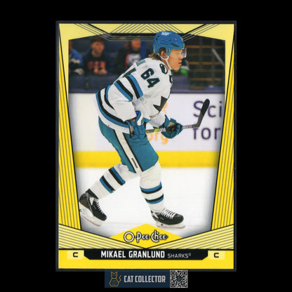 2024-25 O-Pee-Chee MICHAEL GRANLUND #67 Yellow border - San Jose Sharks