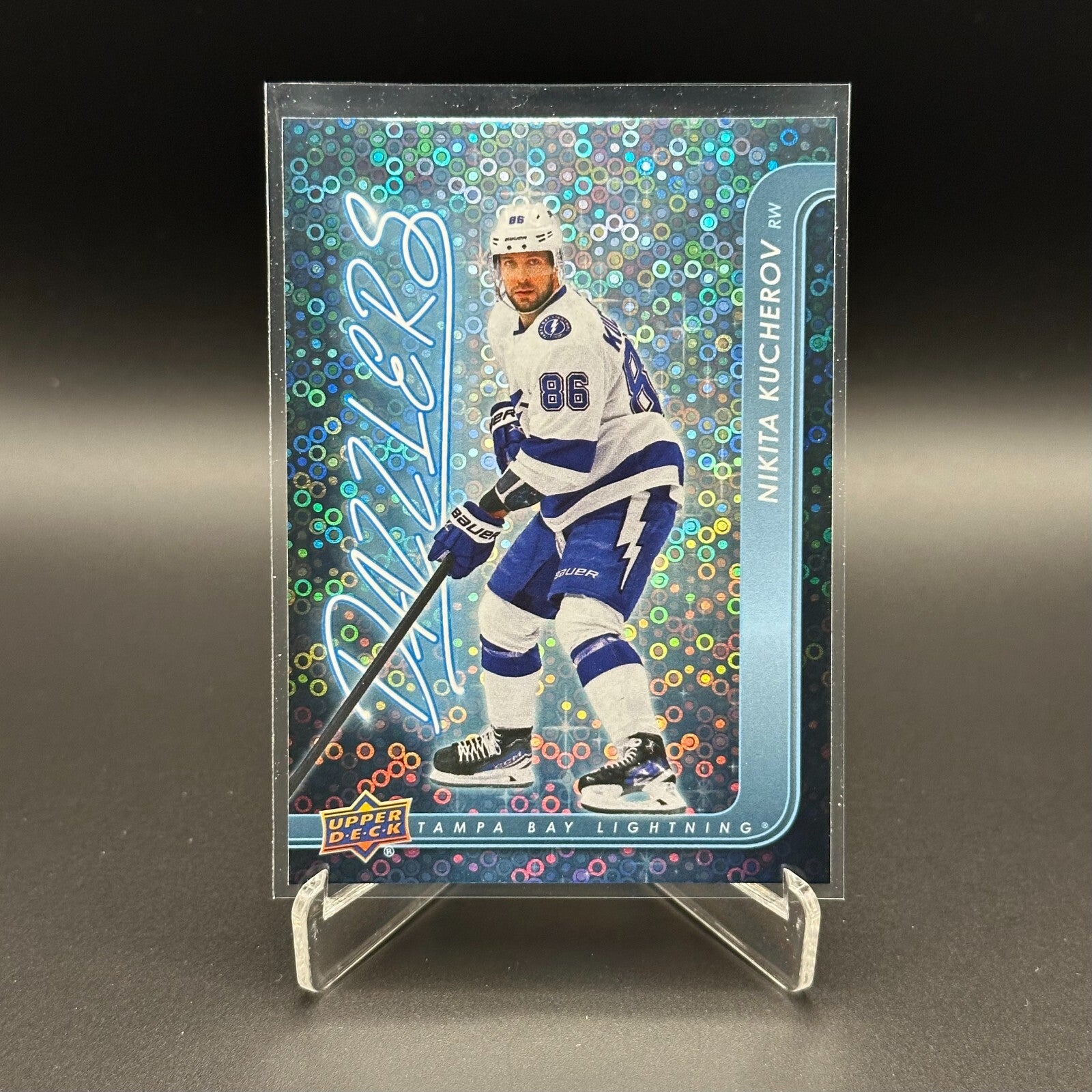 2024-25 UD Series 1 NIKITA KUCHEROV #DZ-44 Dazzlers Blue - Tamba Bay Lightning