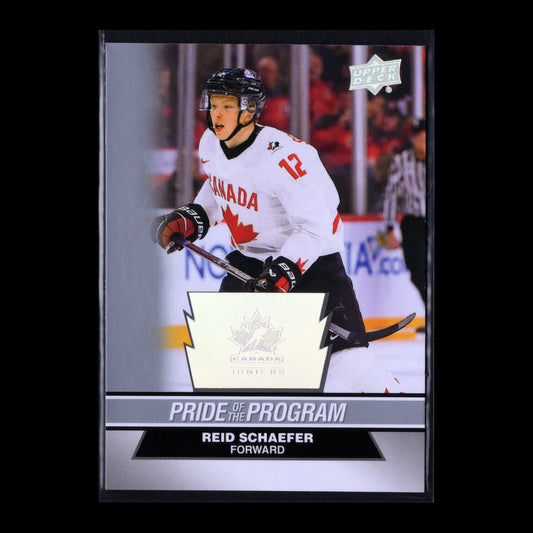 2023 Upper Deck Team Canada Juniors REID SCHAEFER #73 Pride of the program