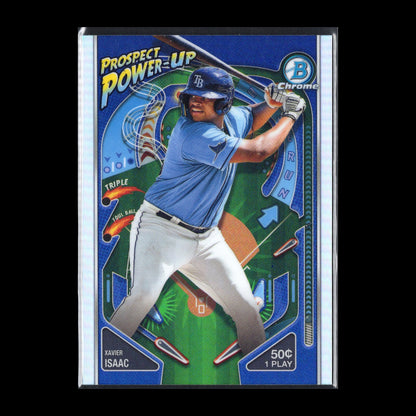 2024 Topps Chrome Bowman XAVIER ISAAC #PP-15 Prospect Power-Up - Tampa Bay Rays