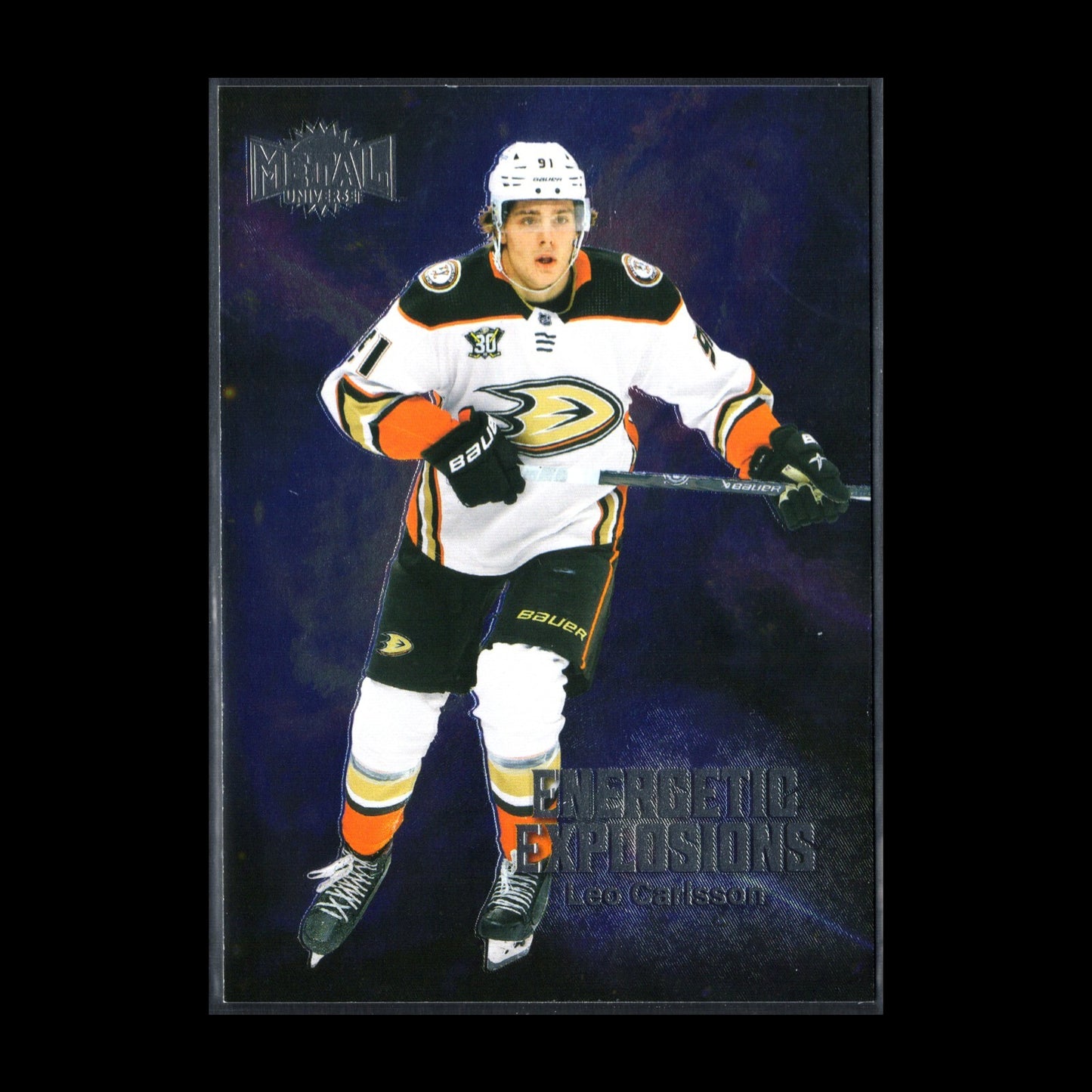 2023-24 SkyBox Metal Universe LEO CARLSSON #EE-8 Energetic Explosions RC