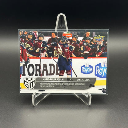 2024-25 UD PWHL Game Dated Moments MARIE-PHILIP POULIN #19 ONLINE EXCUSIVE!