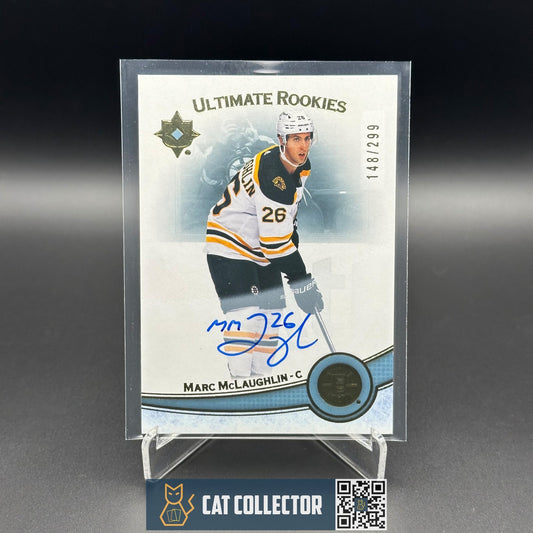 2022-23 UD Ultimate Collection MARC MCLAUGHLIN #123 Rookie RC /299 Auto