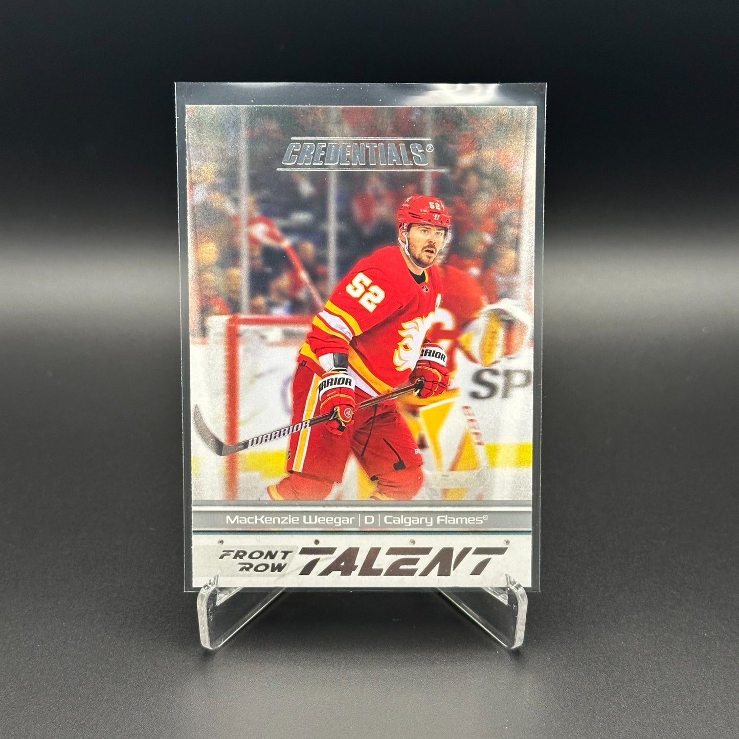 2024-25 UD Credentials MACKENZIE WEEGAR #FRT-MW Front Row Talent Calgary Flames