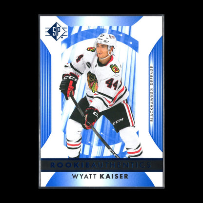 2023-24 UD SP Authentic WYATT KAISER #108 Rookie Authentics - Chicago Blackhawks