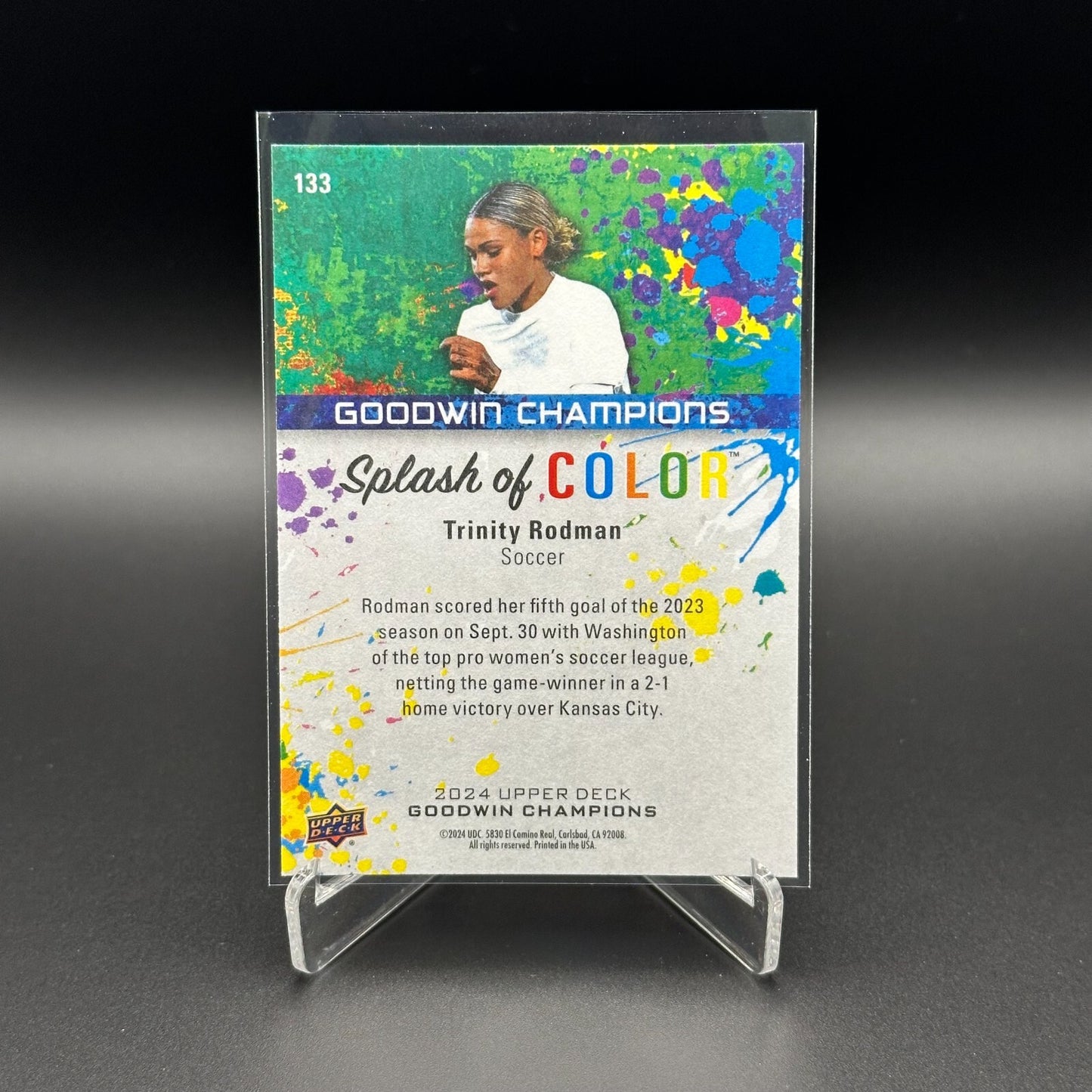 2024 Upper Deck Goodwin Champions TRINITY RODMAN #133 Splash of Color