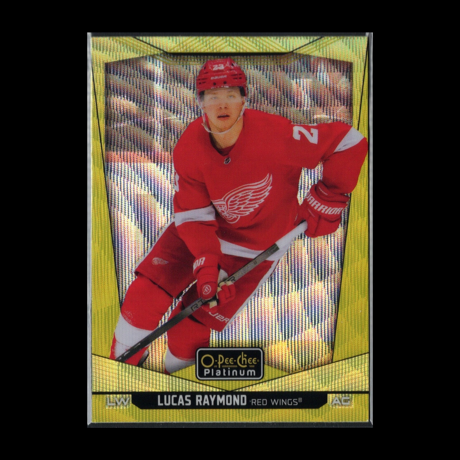 2024-25 O-Pee-Chee Platinum LUCAS RAYMOND #45 Neon Yellow Surge