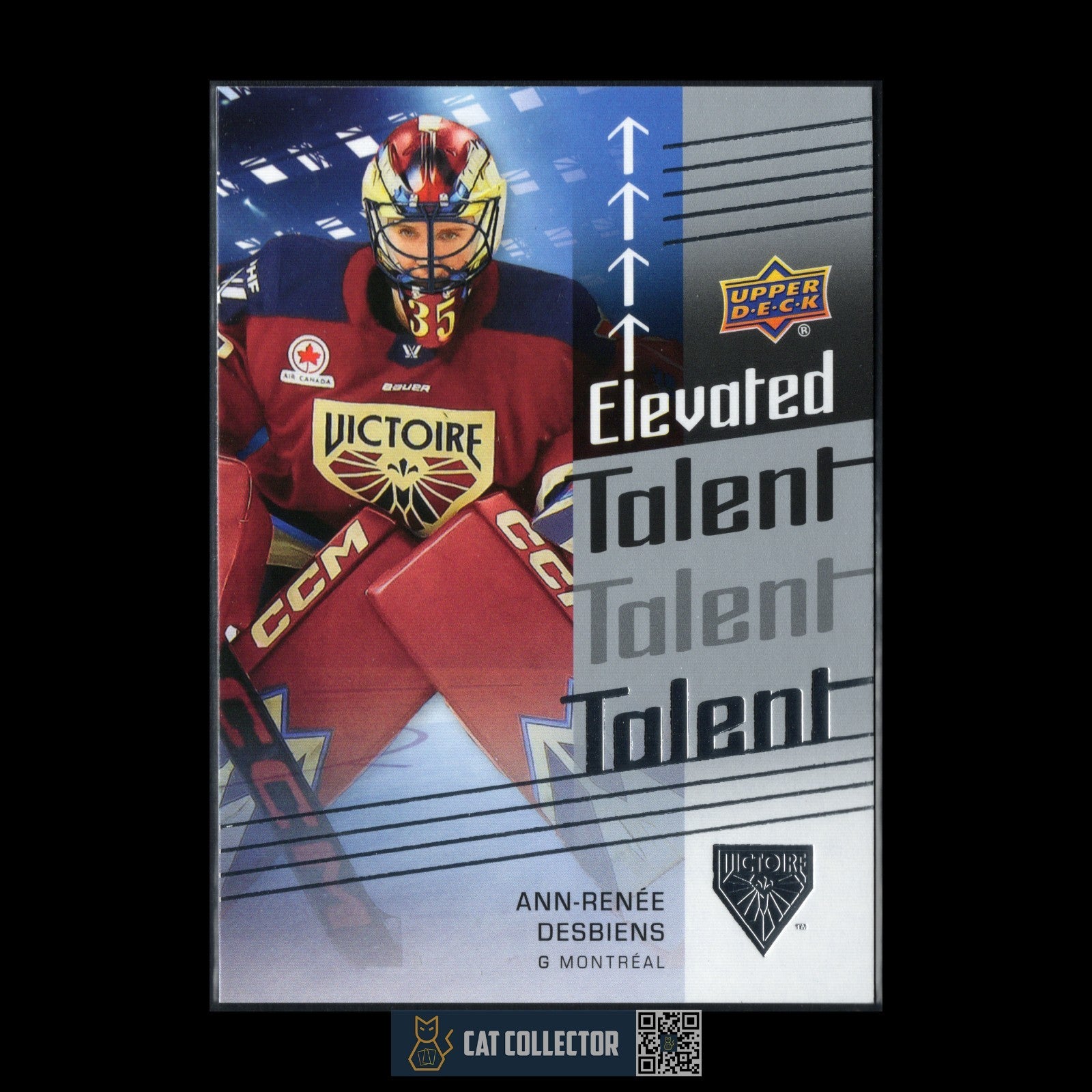 2024-25 UD PWHL ANN-RENEE DESBIENS #ET-19 Elevated Talent - Montreal Victoire