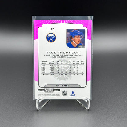 2022-23 O-Pee-Chee Platinum TAGE THOMPSON #132 Matte Pink - Buffalo Sabres