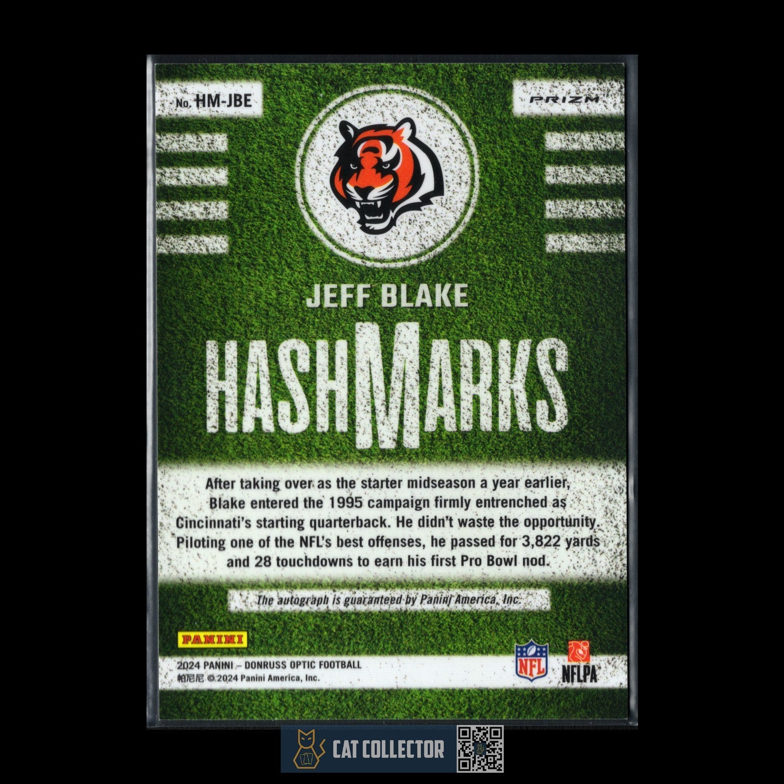 2024 Panini Donruss JEFF BLAKE #HM-JBE Hashmarks Auto Prizm