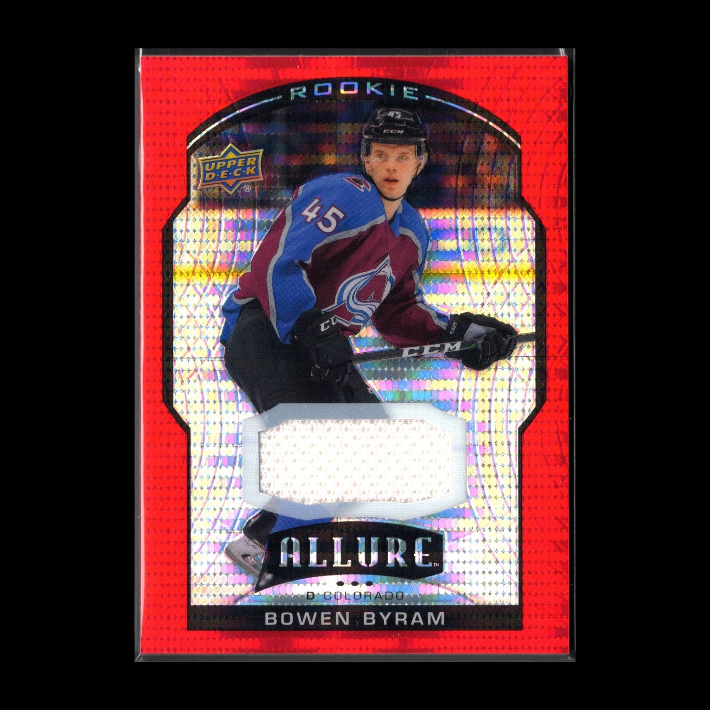 2020-21 UD Allure BOWEN BYRAM #98 Red Rainbow Jersey Rookie RC