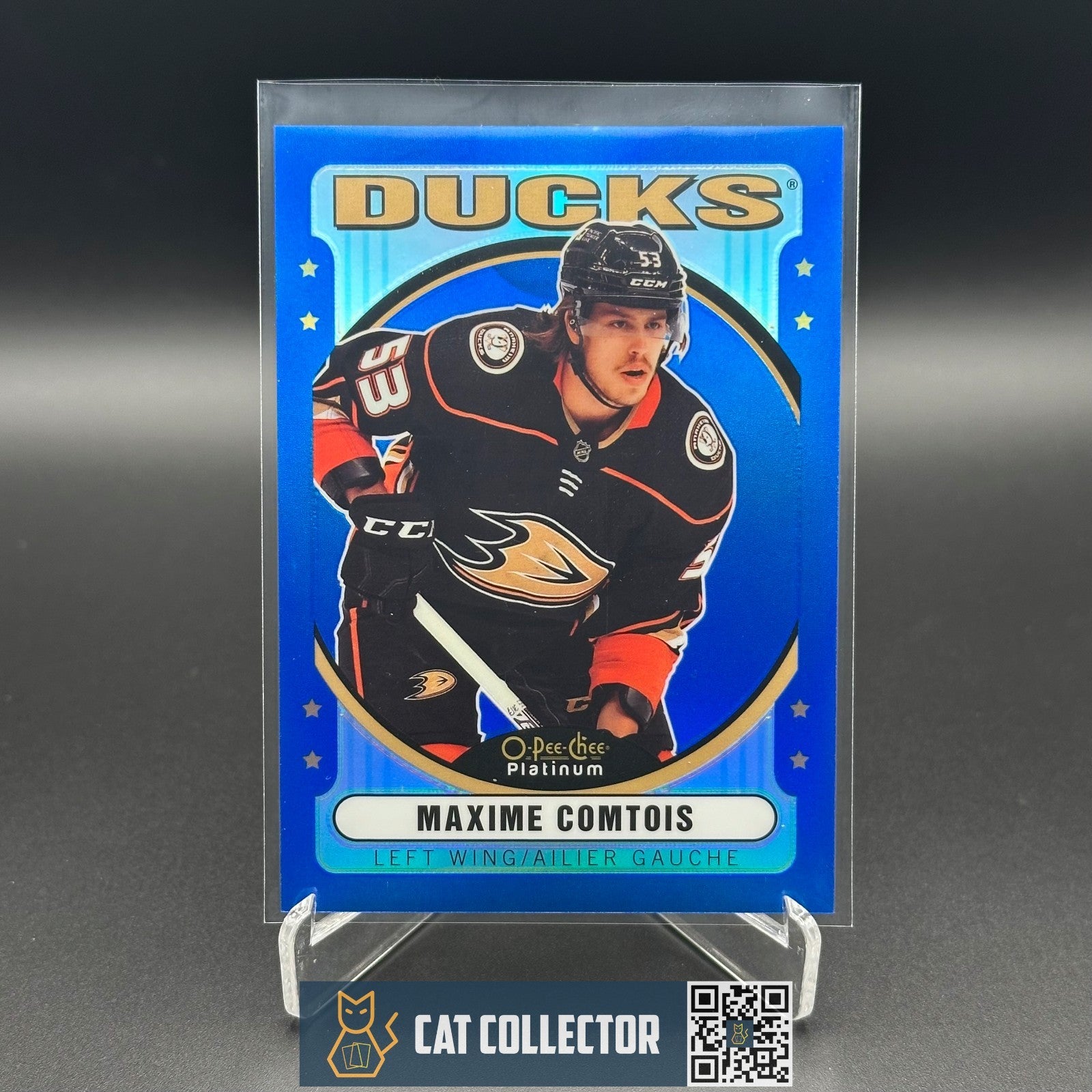 2021-22 O-Pee-Chee Platinum MAXIME COMTOIS #R-22 Retro Blue Rainbow /199