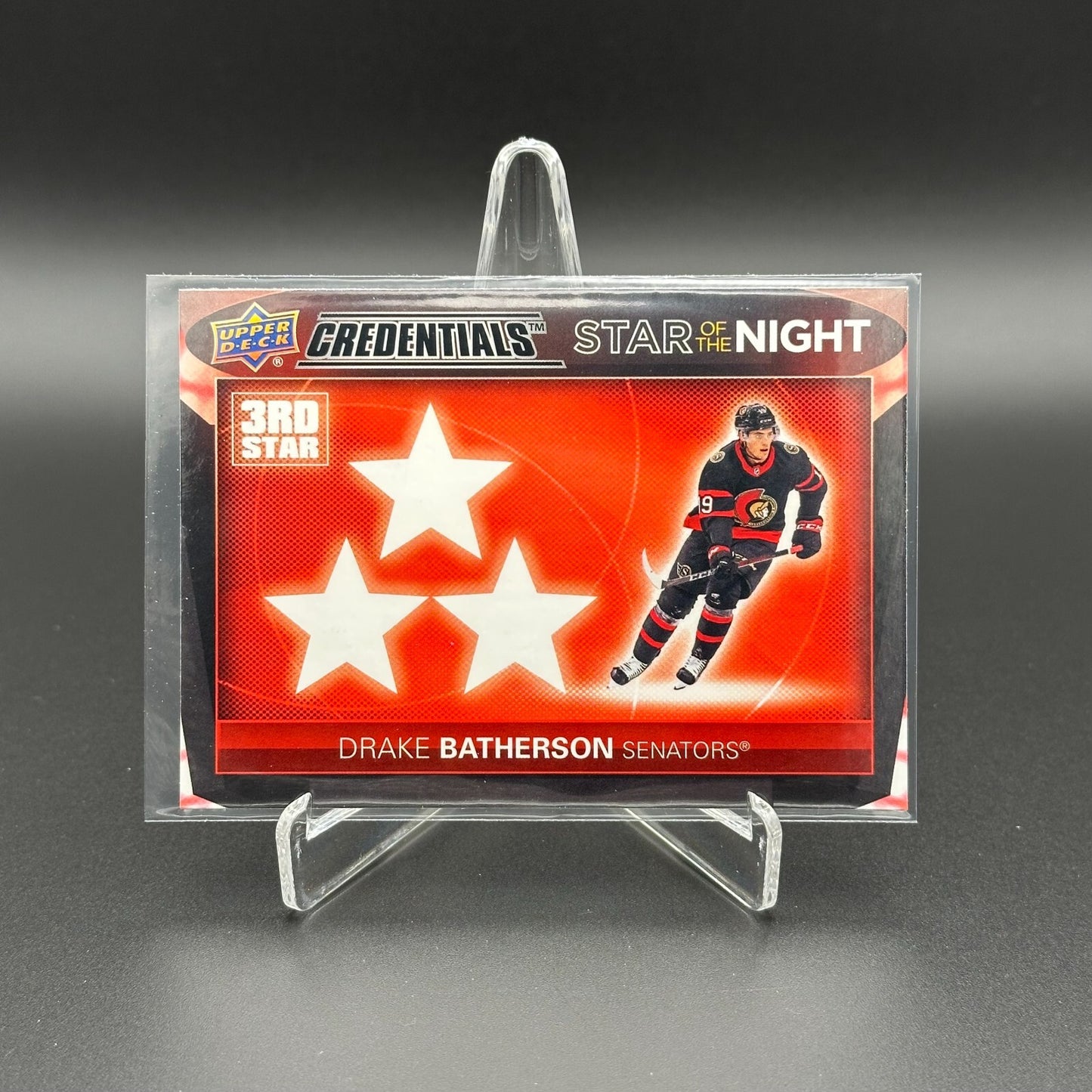 2021-22 UD Credentials DRAKE BATHERSON #3S-6 Third Star of the Night