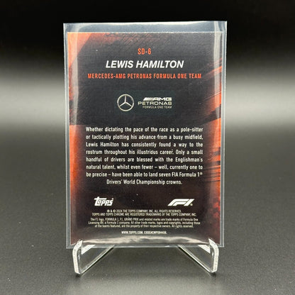 2024 Topps Chrome Formula 1 LEWIS HAMILTON #SD-6 Speed demons
