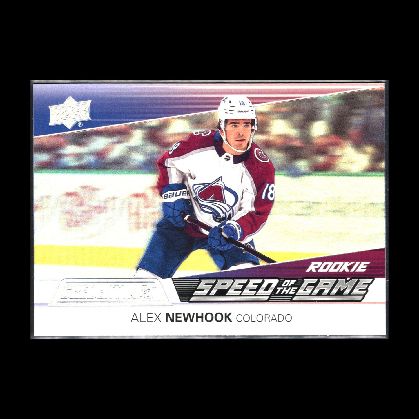 2021-22 UD Credentials ALEX NEWHOOK #SGR5 Speed of the Game RC