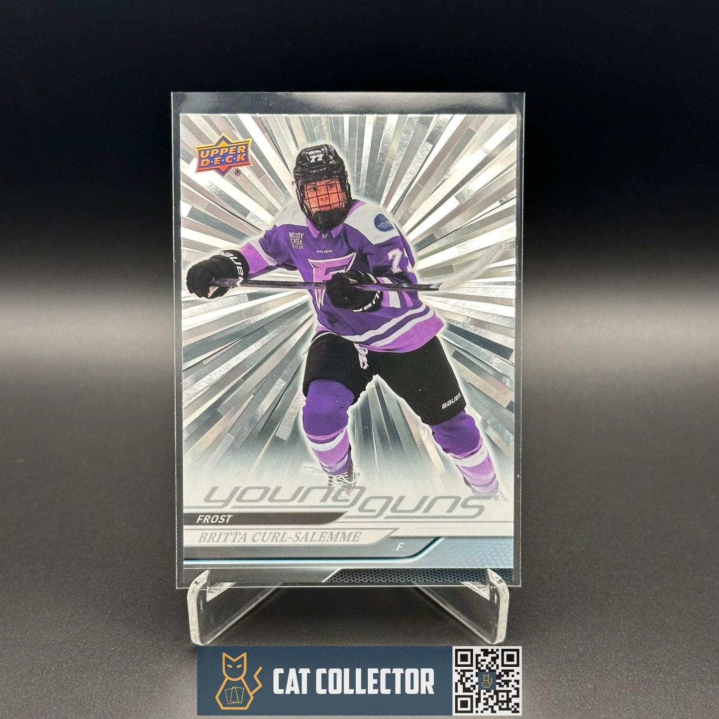 2024-25 UD PWHL BRITTA CURL-SALEMME #69 Young Guns Outburst RC